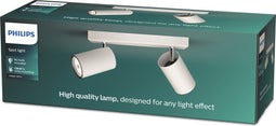 Philips Kosipo - Opbouwspot - 2-lichts draaibaar - Wit