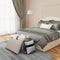 Woltu Opbergbank Velvet Crème 80L 76 x 37,5 x 38 cm
