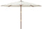 vidaXL - Parasol - met - houten - paal - 400x273 - cm - zandkleurig