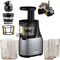 BioChef Atlas Slowjuicer - Groenten & Fruitpers - 250W - Zwart