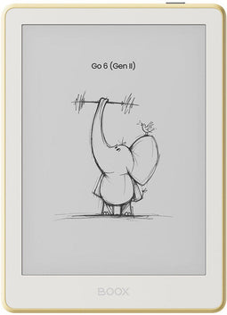 BOOX Go 6 (Gen II) - 6'' e-Reader - 300 PPI ePaper Android 3 GB RAM 32 GB opslag Geel