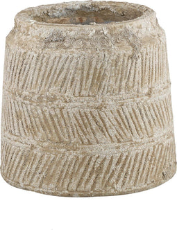 PTMD Rayan Ronde Bloempot - H20,5 x Ø21,5 cm - Keramiek - Groen