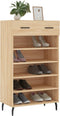 vidaXL - Schoenenkast - 60x35x105 - cm - bewerkt - hout - sonoma - eikenkleurig
