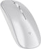 Trendfield Draadloze Muis - Oplaadbare Ergonomische Muis met Stille Klik - Bluetooth - Zilver