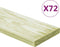 vidaXL - Terrasplanken - 72 - st - 8,64 - m² - 1 - m - massief - grenenhout