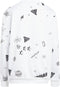adidas Sportswear Brand Love Allover Print Sweatshirt Kids - Kinderen - Wit- 164