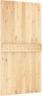 vidaXL - Schuifdeur - met - beslag - 100x210 - cm - massief - grenenhout