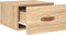 vidaXL - Nachtkastjes - 2 - st - wandgemonteerd - 35x35x20 - cm - sonoma - eikenkleur