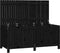 vidaXL - Tuinbox - 147x68x64 - cm - massief - grenenhout - zwart