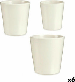 Pottenset Wit Klei (6 Stuks)