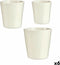 Pottenset Wit Klei (6 Stuks)