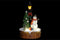 Decoratieve figuren DKD Home Decor LED Licht Hars Sneeuwpop (9 x 9 x 13 cm) (2 Stuks)