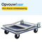 BRASQ Plateauwagen Inklapbaar - Transportkar - Draagvermogen 150 KG - Stalen frame - Zilver