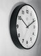 nXt - Wandklok - 40 cm - Plastic - Zwart - 'New'