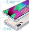 iMoshion Hoesje Geschikt voor Samsung Galaxy A40 Hoesje Met Koord - iMoshion Design Hoesje met Koord - Goud / Transparant / Golden Leaves Transparant