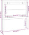 vidaXL - Hoofdbord - 95,5x4x100 - cm - massief - grenenhout - wit