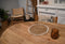 Placemat rond set van 6 - ø30 - Naturel - Zeegras/schelp