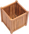 vidaXL - Plantenbak - verhoogd - 40x40x40 - cm - massief - teakhout
