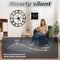 HAITANG - Wandklok - 80 cm stille kwarts met zwart metalen frame - Rond