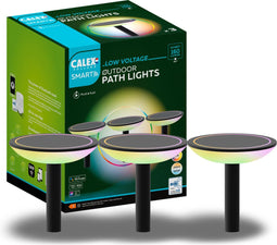 Calex Smart Outdoor 24V - Set van 3 Tuinverlichting - RGB en Warm Wit Licht - Zwart (3 stuks)
