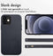 Accezz iPhone 12 Pro / 12 - Back Cover - MagSafe Leather - Onyx Black