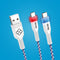 Blade Representaciones FT0030 - USB-C Oplaadkabel 3m - Oplaadstatus-LED - Wit