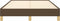 vidaXL - Bedframe - zonder - matras - 120x190 - cm - stof - donkerbruin