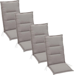 Summerset Club - 4-delige Tuinkussenset hoge rug - Sand *4 halen = 1 betalen