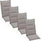 Summerset Club - 4-delige Tuinkussenset hoge rug - Sand *4 halen = 1 betalen