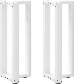 vidaXL - Console - tafelpoten - 2 - st - T-vormig - 25x28x(72-73) - cm - staal - wit