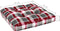 vidaXL - Palletkussen - 70x70x12 - cm - stof - ruitpatroon - rood