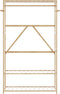vidaXL - Kledingrek - met - schappen - 110x40x175 - cm - bamboe