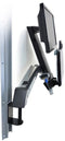Ergotron StyleView - Sit-Stand Combo Arm - 360° roteren Verstelbare hoogte - Max. 24