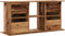 vidaXL - Aquariumstandaard - 121x41x58 - cm - bewerkt - hout - oud - houtkleurig