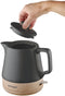Concept RK0062 - Keramische Waterkoker 1L - 1200W - Antraciet met Houtstructuur