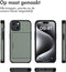 iMoshion Hoesje Geschikt voor iPhone 15 Hoesje - Ruimte voor 2 pasjes - iMoshion Backcover met pasjeshouder - Donkergroen