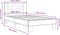 vidaXL - Bedframe - bewerkt - hout - en - metaal - zwart - 100x200 - cm