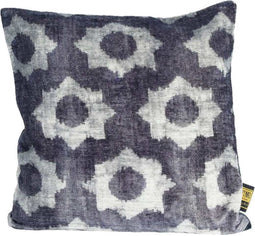 PTMD Cyoza Sierkussen Velvet - 45 x 45 x 10 cm - Katoen - Zwart