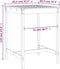 vidaXL Tuintafel 82,5x82,5x110 cm massief grenenhout grijs