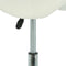 Alora zadelkruk - Tabouret – Wit/Chrome - kruk – kapperskruk