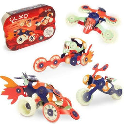 GIPSY TOYS CLIXO - Magnetische constructieset - MARS ROVERS - Licht op in het donker (30 stuks)
