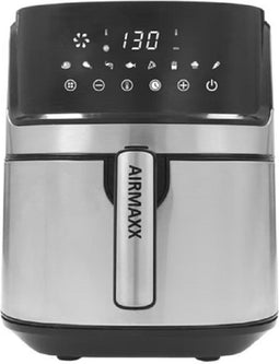 Airfryer XXL inclusief 1x cake bakvorm & 6 muffin bakvormpjes siliconen - 5,5 liter - Olie vrij - 8 functies - TM Electron - Digitaal - Anti aanbak laag - Met timer - Temperatuur regelaar 80 tot 100C - Uitneembare mand