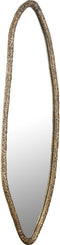 PTMD Paislie Brass Organic Shaped Mirror Oval