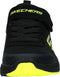 Skechers Dynamic Tread - Jongens Sneakers - Slip-on - Air-Cooled Memory Foam - Black/Blue/Lime - Maat 28