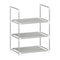 Woltu Schoenenrek 3-laags - Compacte Schoenenopberger met Smalle Planken, Grijs, 41 x 28 x 55 cm