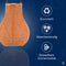 Lumiz Solar Tuinverlichting - Tuinverlichting op zonne energie - Tuinverlichting - Buitenlampjes - Tuinverlichting op zonneenergie - Buitenverlichting - Buitenlamp - Decoratie - Ikat Bulb - 16 cm - Oranje