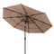 Coast Tuinparasol - 300 cm - Dubbel geventileerd - Bruin