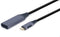 Cablexpert A-USB3C-DPF-01 - Adapter USB C naar DisplayPort - 15cm - Grijs Zwart