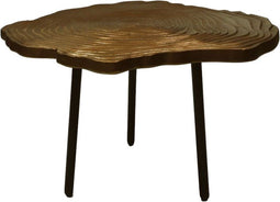 HSM Collection - Salontafel - ø35x30- Goud/zwart - Aluminium/metaal