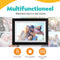 Pora&Co - Digitale fotolijst - WiFi met Frameo App - 8.1 inch IPS - Zwart Hout